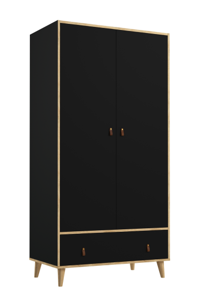 Schrank NEW YORK schwarz - www.kids-ambiente.com